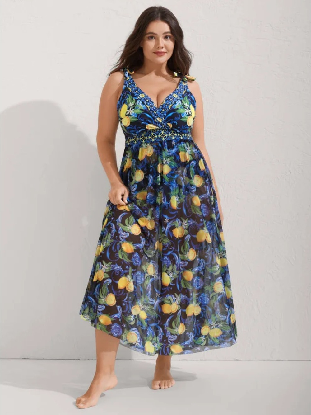 BloomChic One Piece Swimsuit with Matching Swim Skirt Cover up